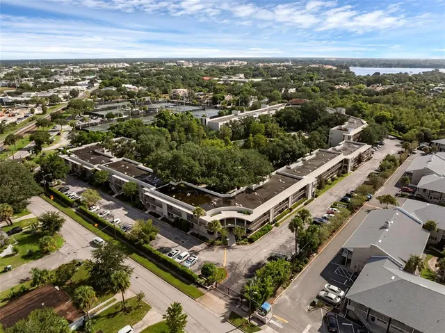 an aerial view of multiple house