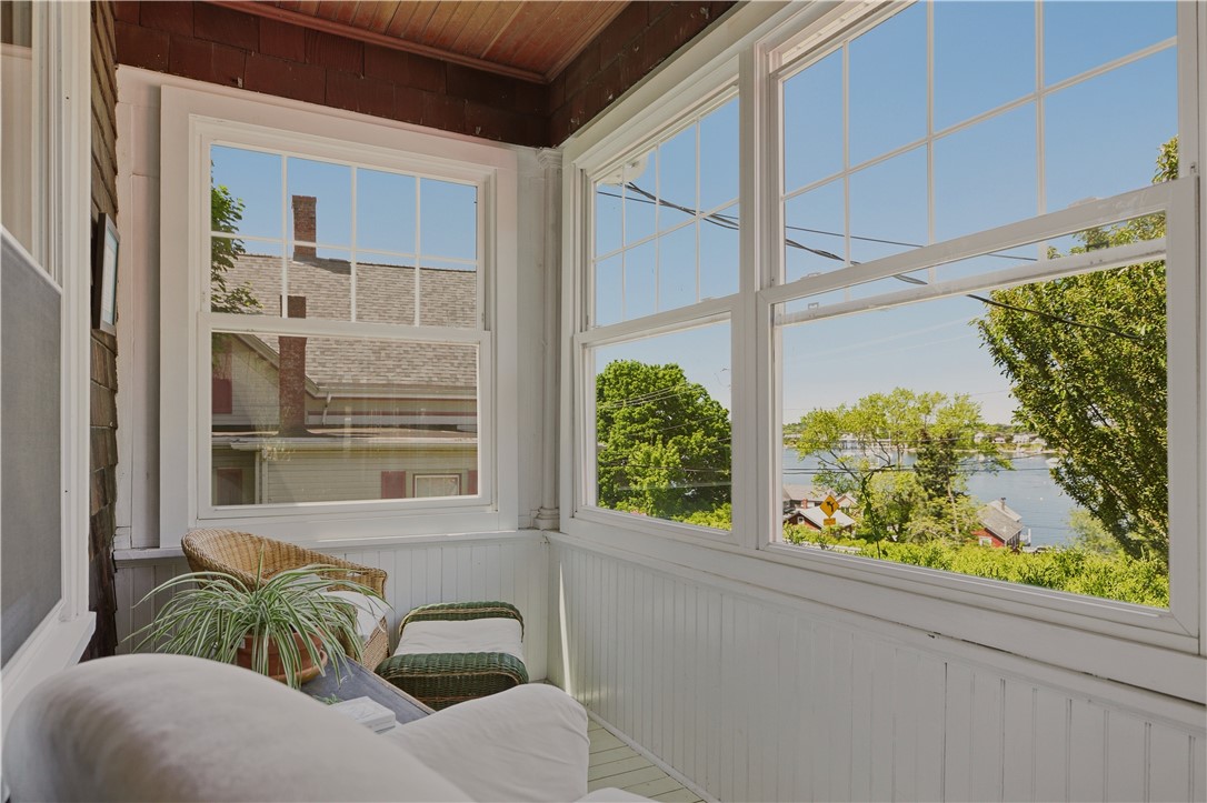 1536 Main Road Tiverton, RI 02878 - Photo 16 of 34 Beautiful sunporch with architecturally correct wood features and views of harbor