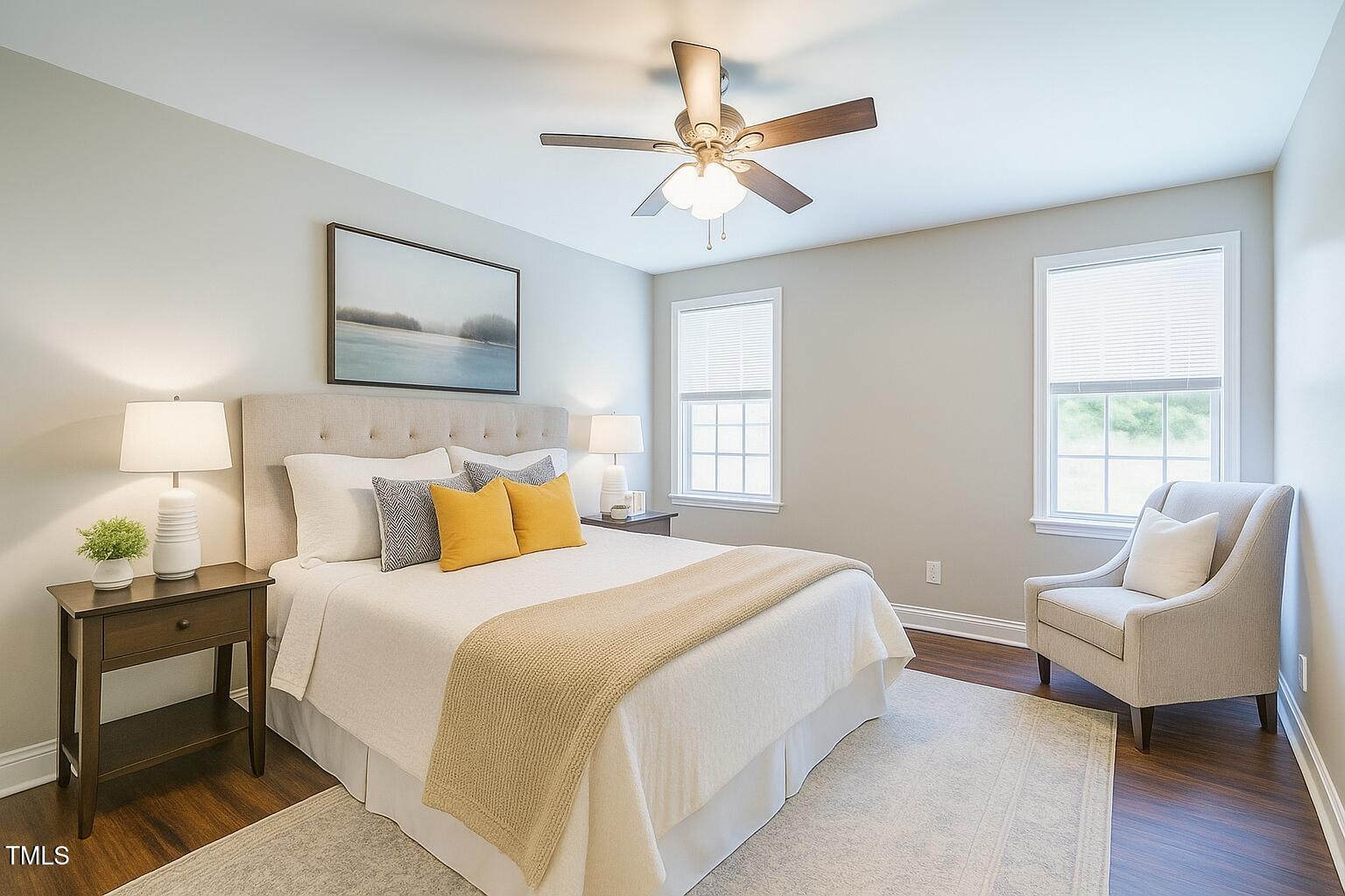 2430 Josephine Road Garner, NC 27529 - Photo 19 of 48 a bedroom with a bed and a couch