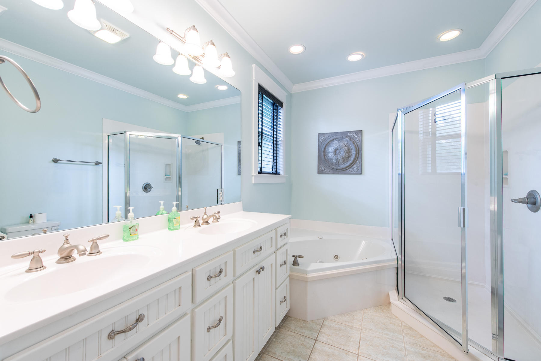 107 East Cobia Run Inlet Beach Inlet Beach, FL 32461 - Photo 18 of 33 a spacious bathroom with a tub sink shower and mirror