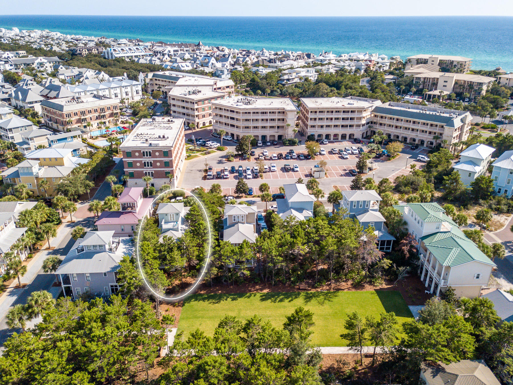 107 East Cobia Run Inlet Beach Inlet Beach, FL 32461 - Photo 32 of 33 an aerial view of a house with a lake view