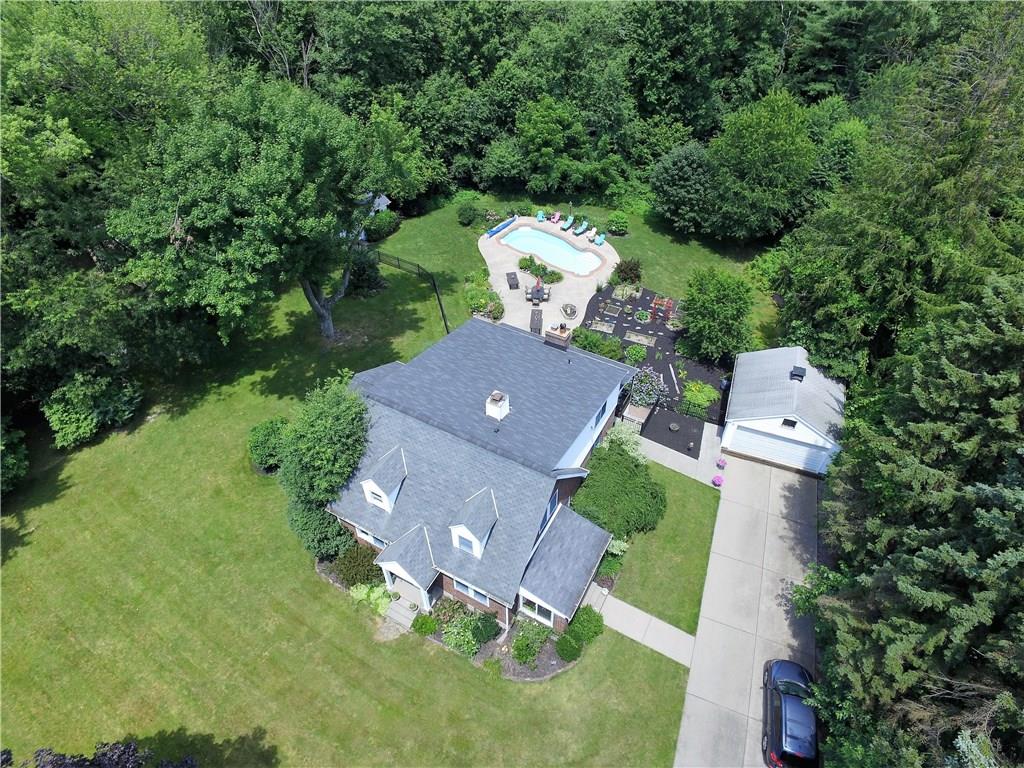285 Ridge Road Valencia, PA 16059 - Photo 2 of 25 overhead view layout of 2.6 acres or property very private