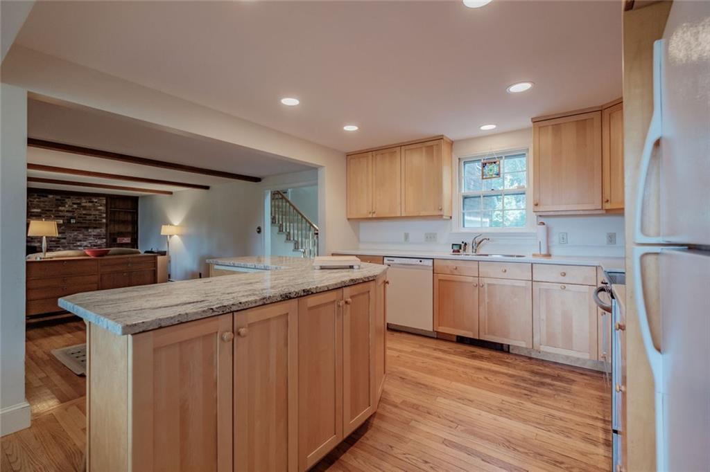 19 Trundy Road Cape Elizabeth, ME 04107 - Photo 12 of 35 Kitchen layout with family room in...