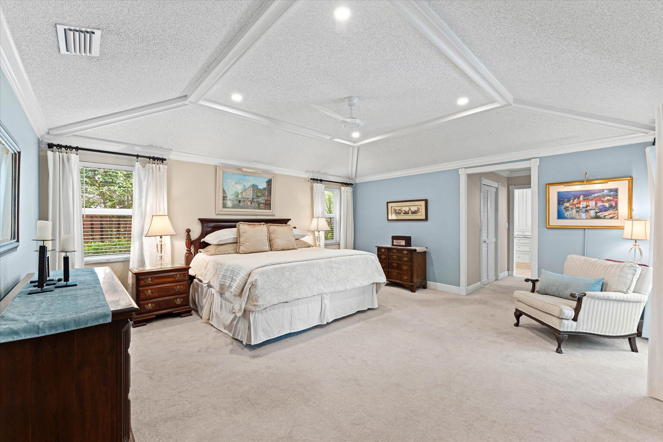 2699 Northwest 38th Street Boca Raton, FL 33434 - Photo 18 of 44 Primary Bedroom with Tall Ceilings