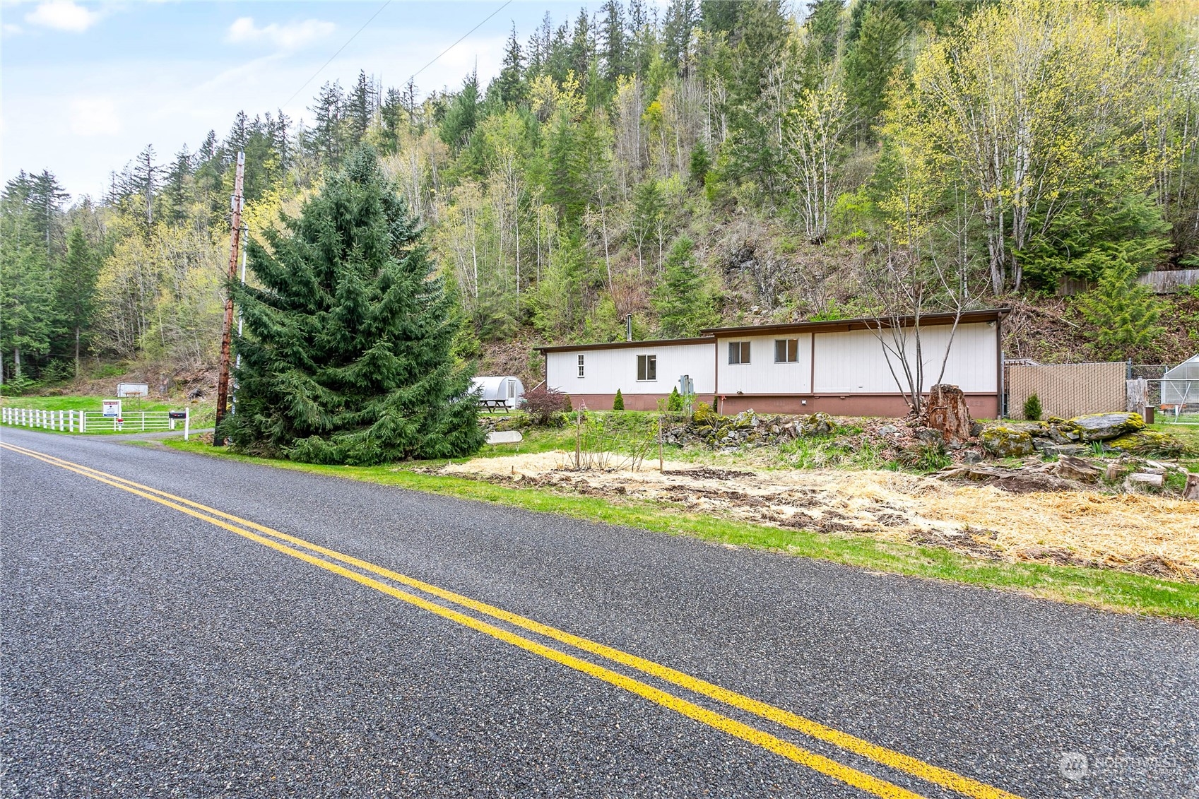 6040 Reese Hill Road Sumas, WA 98295 - Photo 1 of 34 a view of a house with a yard and large tree