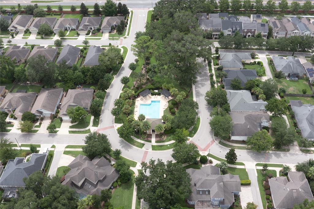 7146 Southwest 35th Avenue Gainesville, FL 32608 - Photo 74 of 83 an aerial view of residential houses with outdoor space and lake view