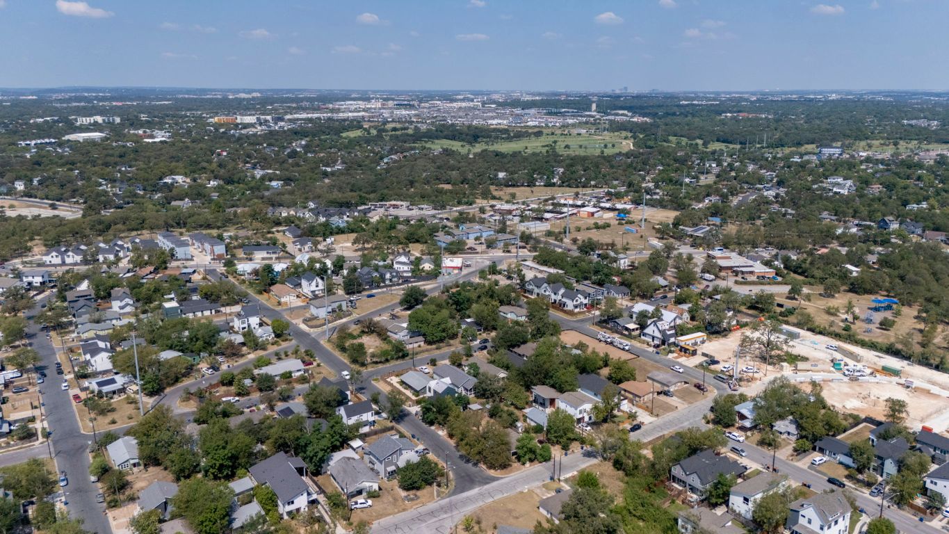 4803 Lott Avenue Austin, TX 78721 - Photo 7 of 10 an aerial view of residential houses with city view