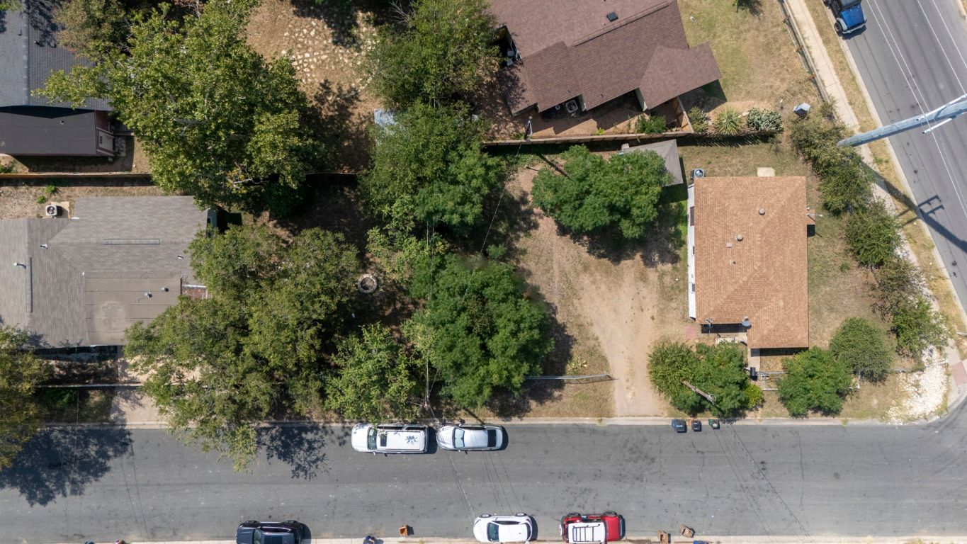 4803 Lott Avenue Austin, TX 78721 - Photo 10 of 10 an aerial view of a house with garden space and street view