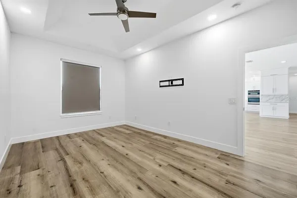 a bathroom with a double vanity sink and mirror