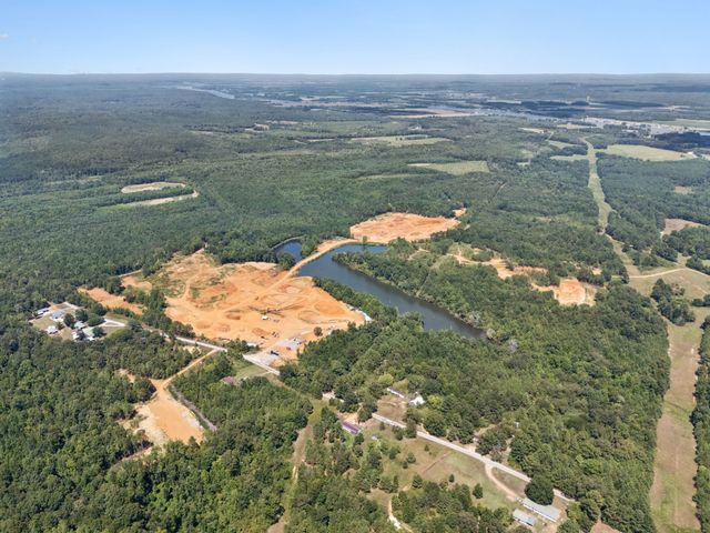 a view of lake with mountain