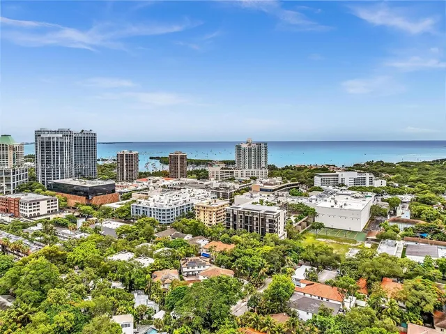 a view of city with tall buildings