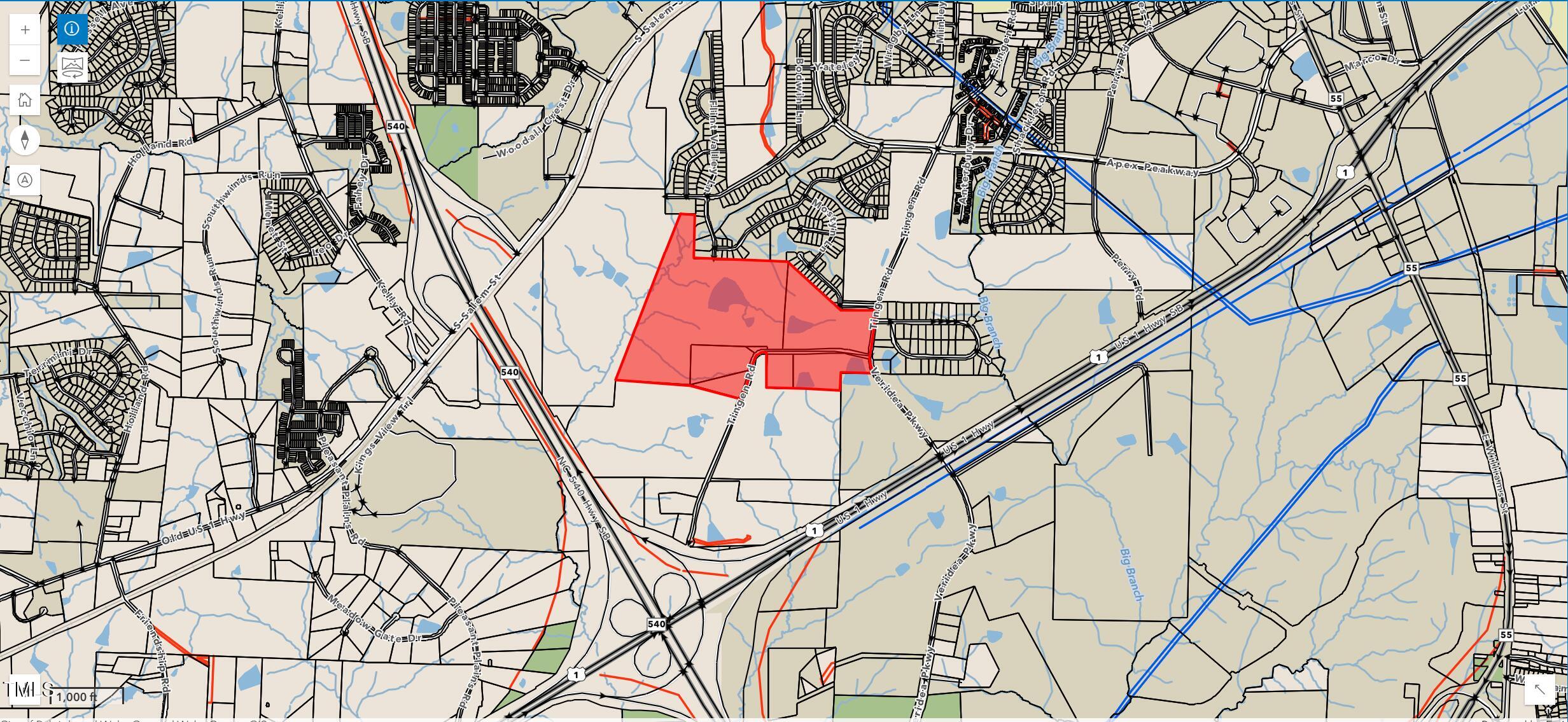 2932 Tingen Road Apex, NC 27502 - Photo 4 of 9 Tingen Farm IMAPS Shaded Zoom Out 1