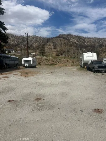 a view of a car parked on the road