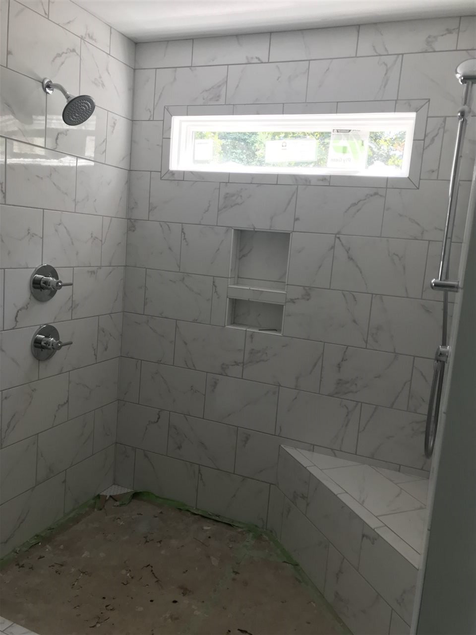1320 Foxrun Drive Raleigh, NC 27610 - Photo 7 of 24 Large tile shower with seat. Separate shower head and shower wand Master Bath/Spa