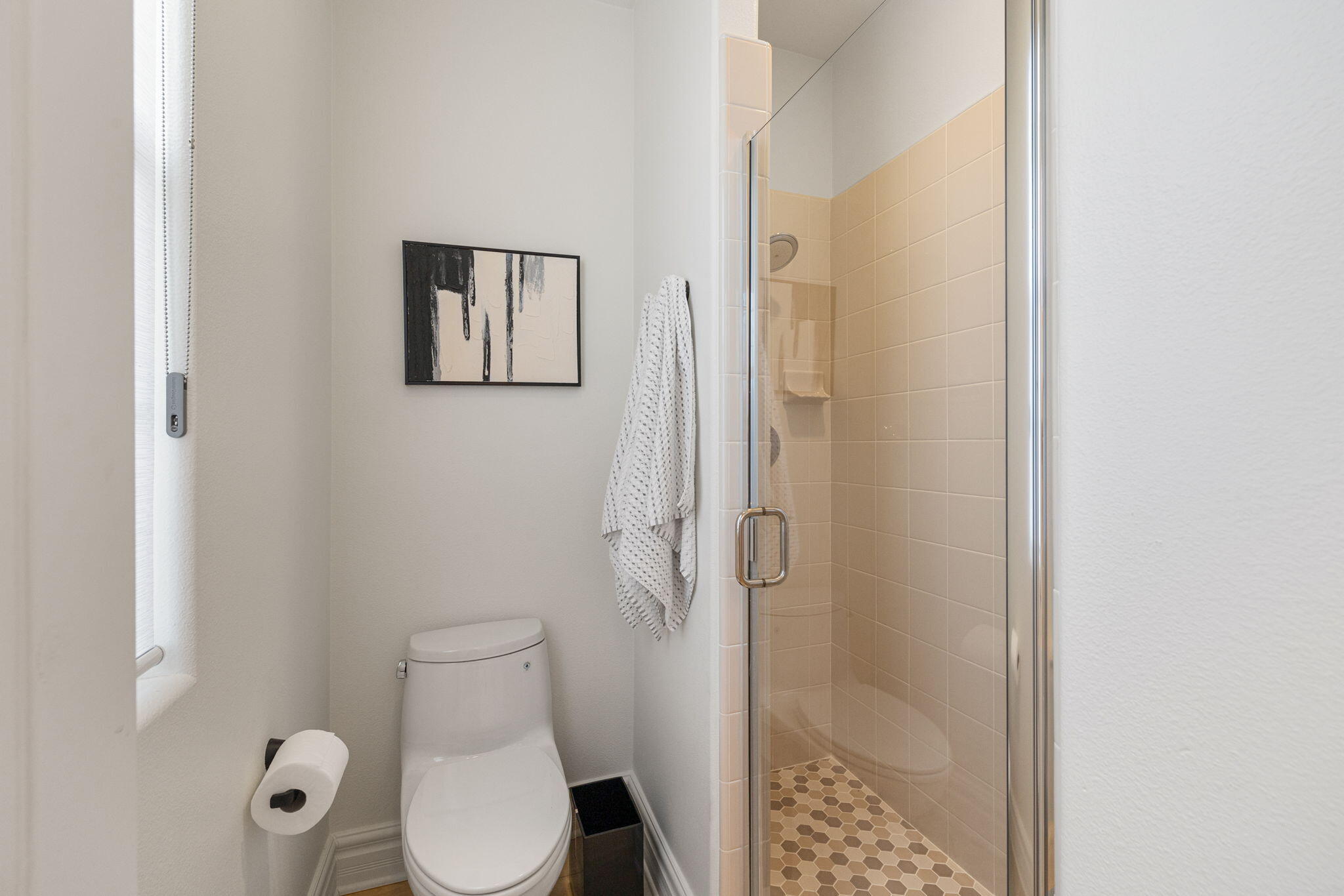6 Via Santa Ramona Rancho Mirage, CA 92270 - Photo 30 of 60 a bathroom with a toilet and a shower