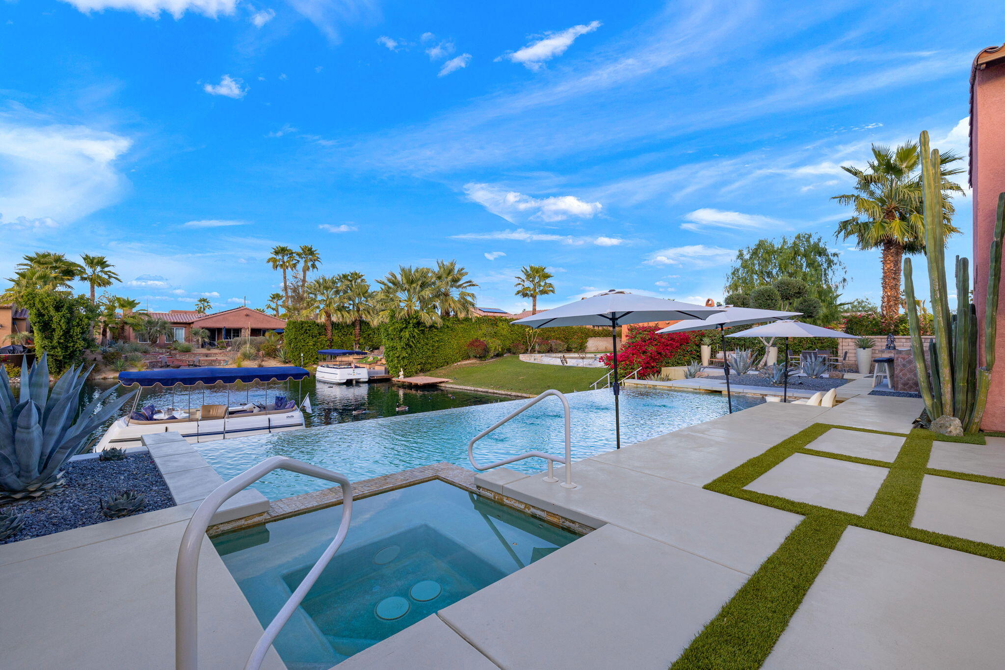 6 Via Santa Ramona Rancho Mirage, CA 92270 - Photo 45 of 60 a view of a swimming pool with a patio