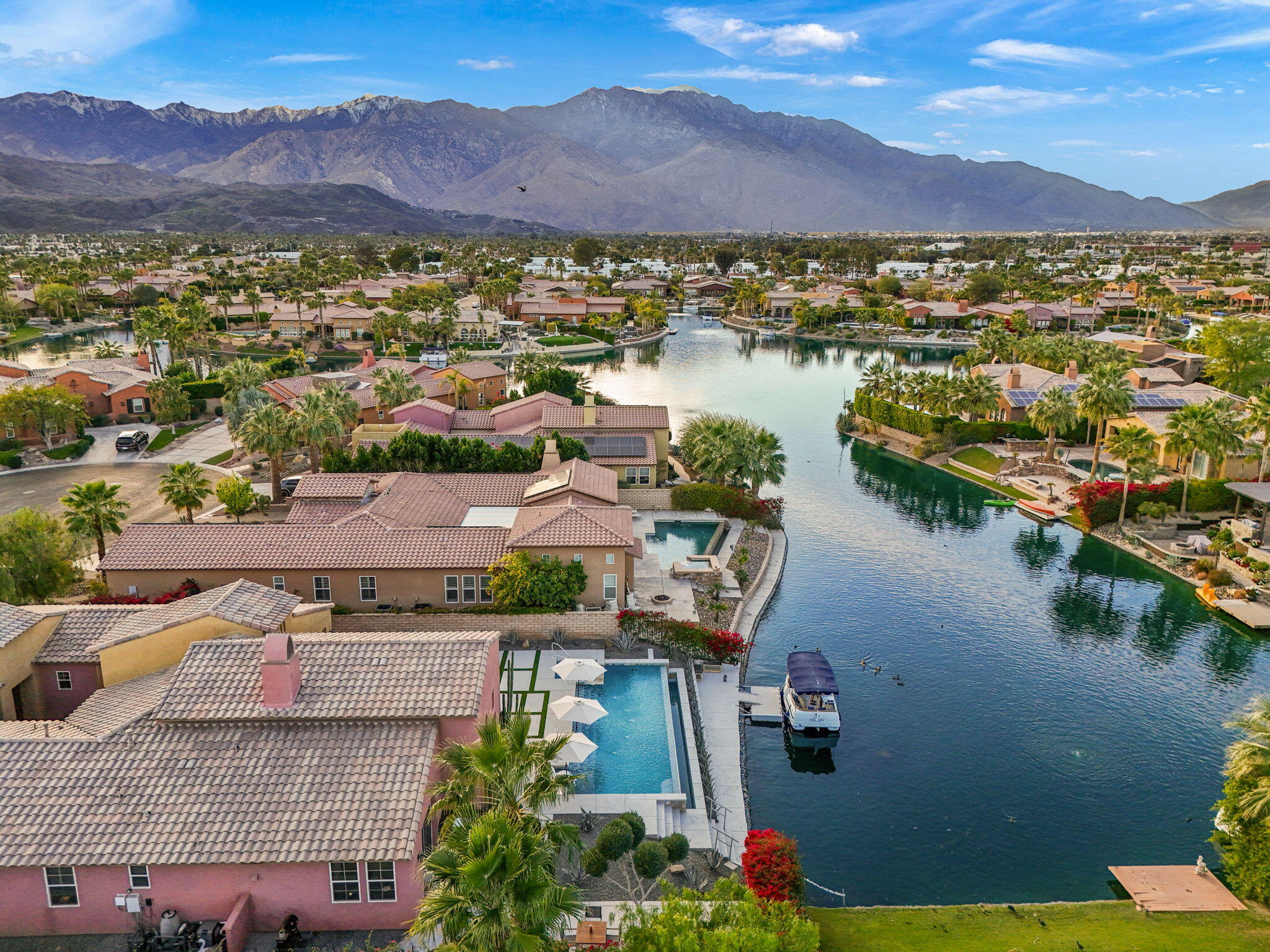 6 Via Santa Ramona Rancho Mirage, CA 92270 - Photo 47 of 60 an aerial view of residential houses with outdoor space