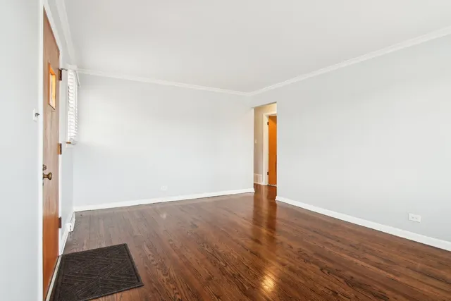 a view of a window and a room