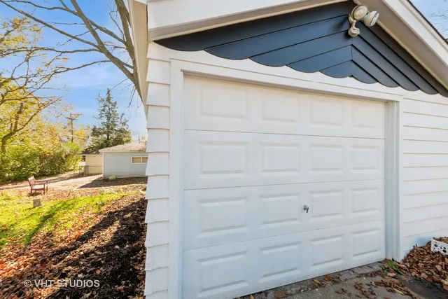 a view of backyard of house