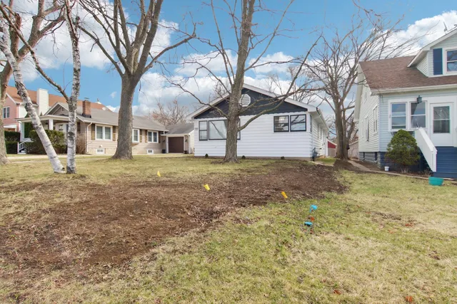a house with a large tree in the front of it