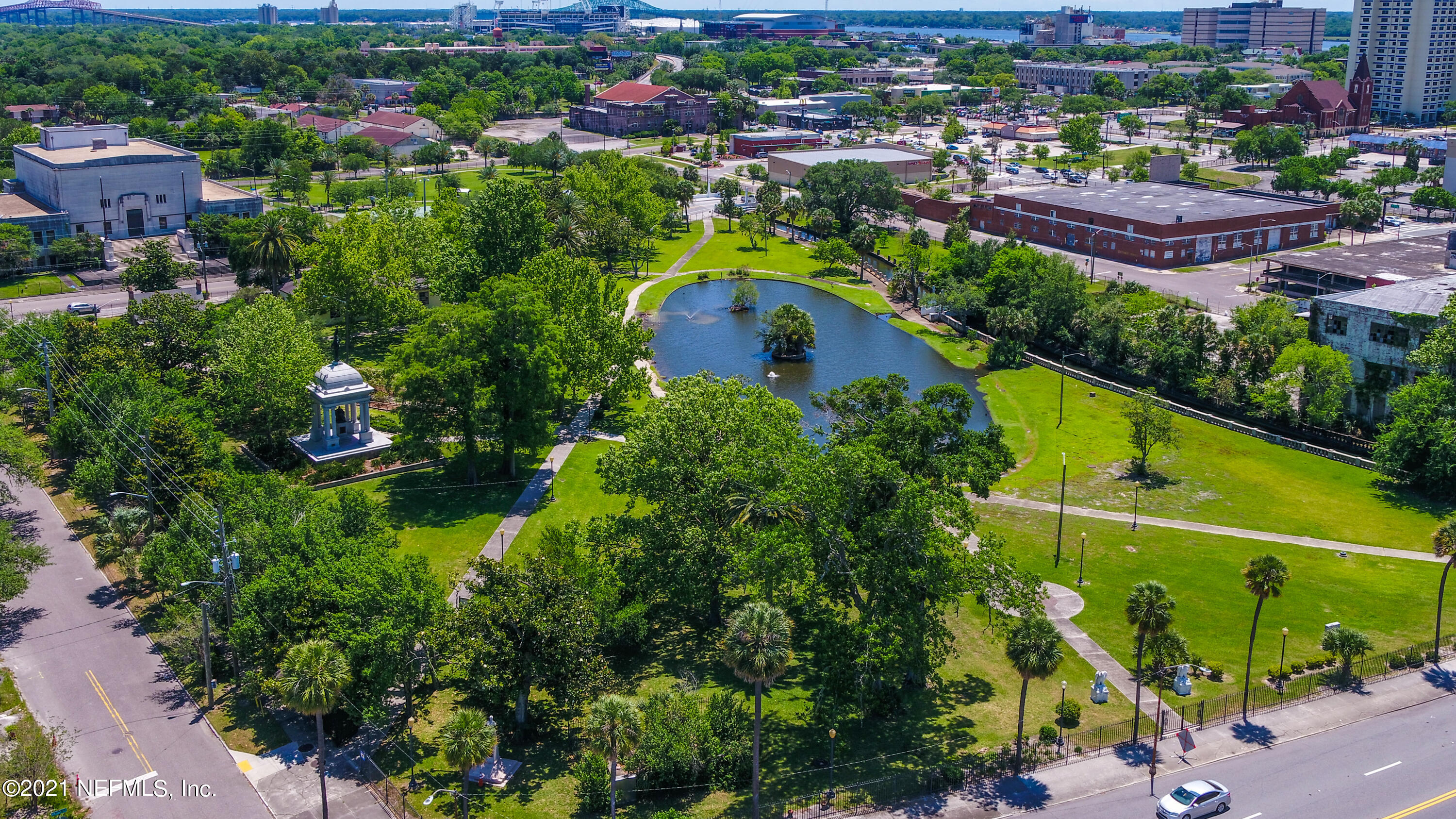 1532 Perry Street Jacksonville, FL 32206 - Photo 45 of 58 an aerial view of residential house with outdoor space and swimming pool