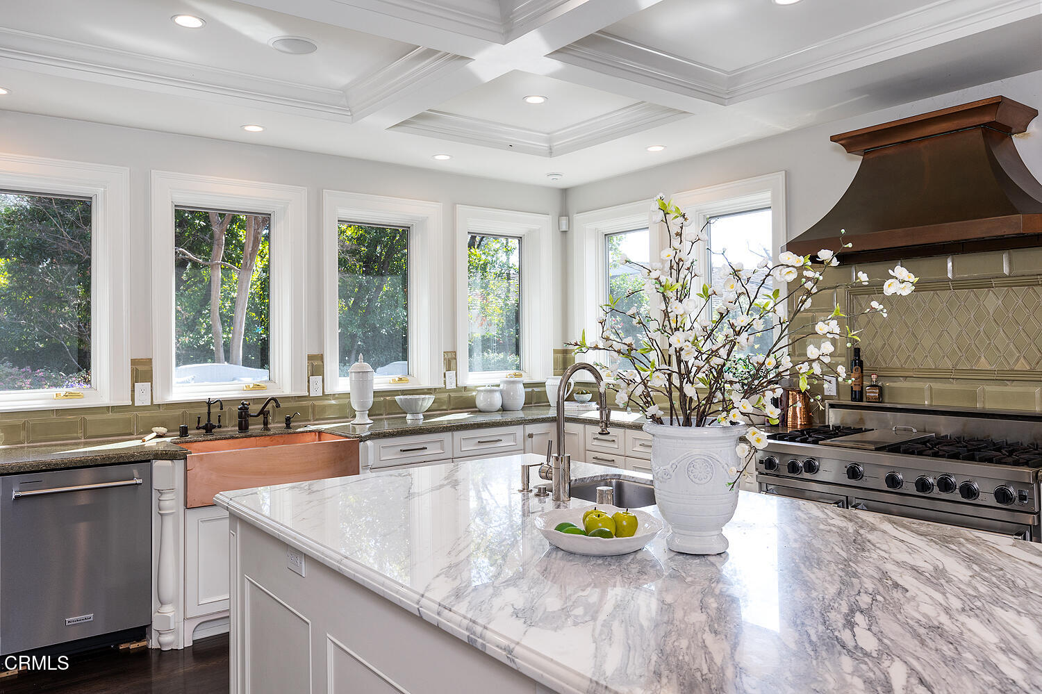 1477 Old Mill Road San Marino, CA 91108 - Photo 2 of 3 a kitchen with a sink a counter and chairs