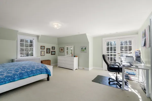 a view of a room with an entryway