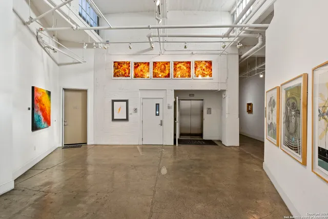 a view of hallway with stairs