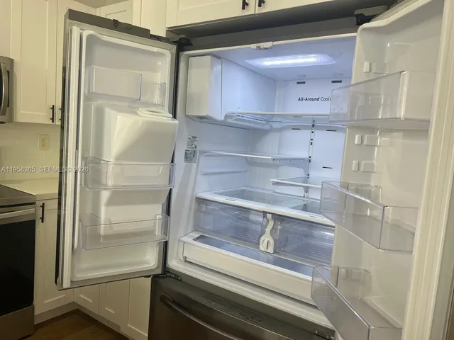 a view of rack and wooden floor