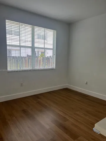 a view of small space with racks on the wall