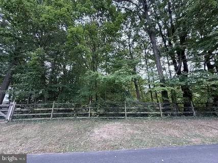 a view of backyard with green space