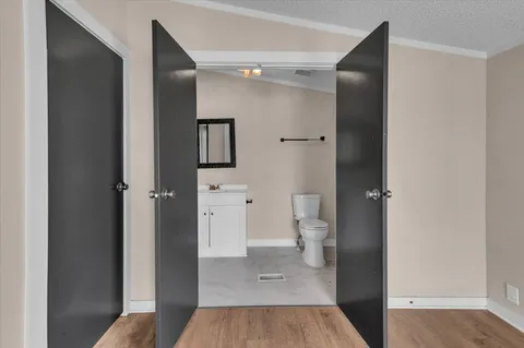 a view of lake with mountain