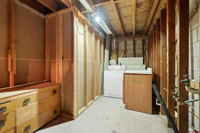 a view of storage and utility room