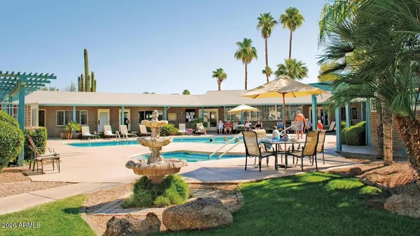 a house view with a outdoor space