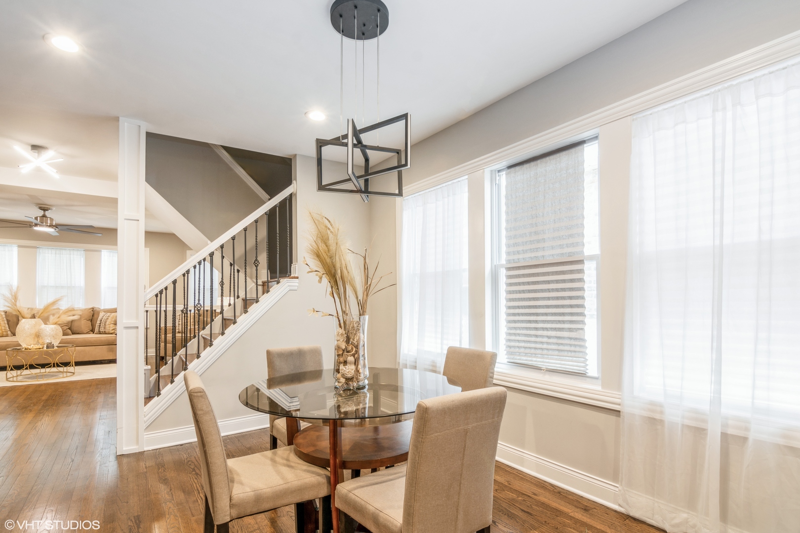 9044 South Carpenter Street Chicago, IL 60620 - Photo 5 of 14 a view of a dining room with furniture window and wooden floor