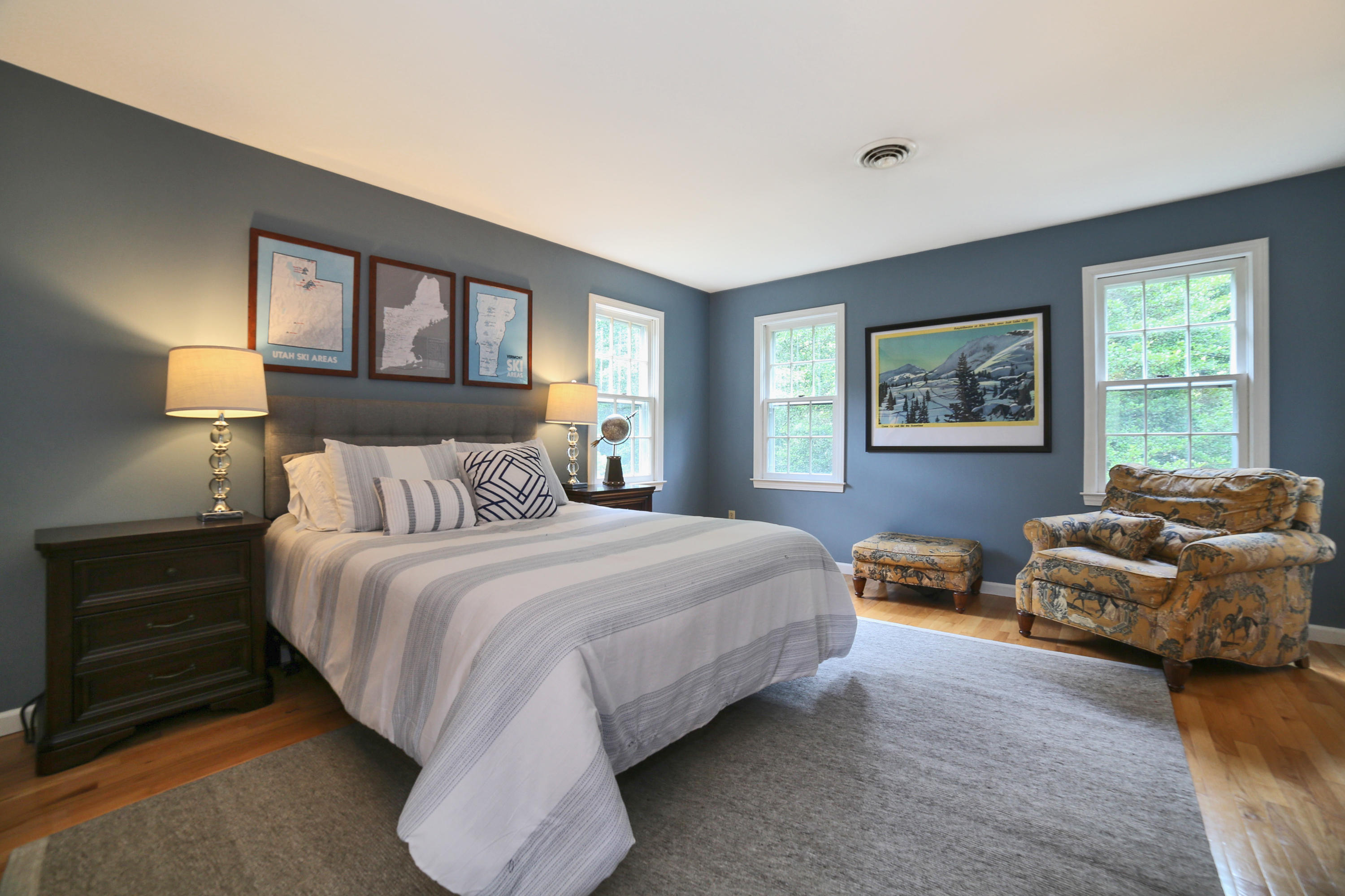 48 Hoyt Farm Road New Canaan, CT 06840 - Photo 17 of 26 a bedroom with a bed couch and window