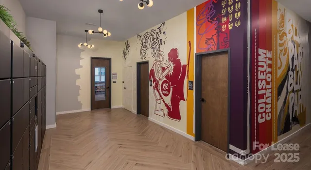 a view of a refrigerator with an entryway