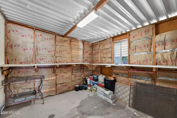 a view of storage and utility room