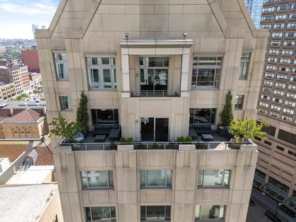 a view of building with an outdoor space