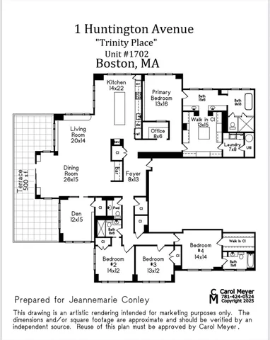 $14,450,000 | 1 Huntington Avenue, Unit 1702, Boston, MA 02116