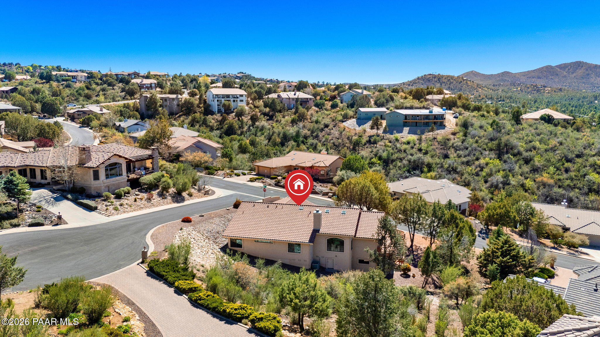 623 Wilderness Point Prescott, AZ 86303 - Photo 58 of 63 39-Aerial Back 2 Pinned