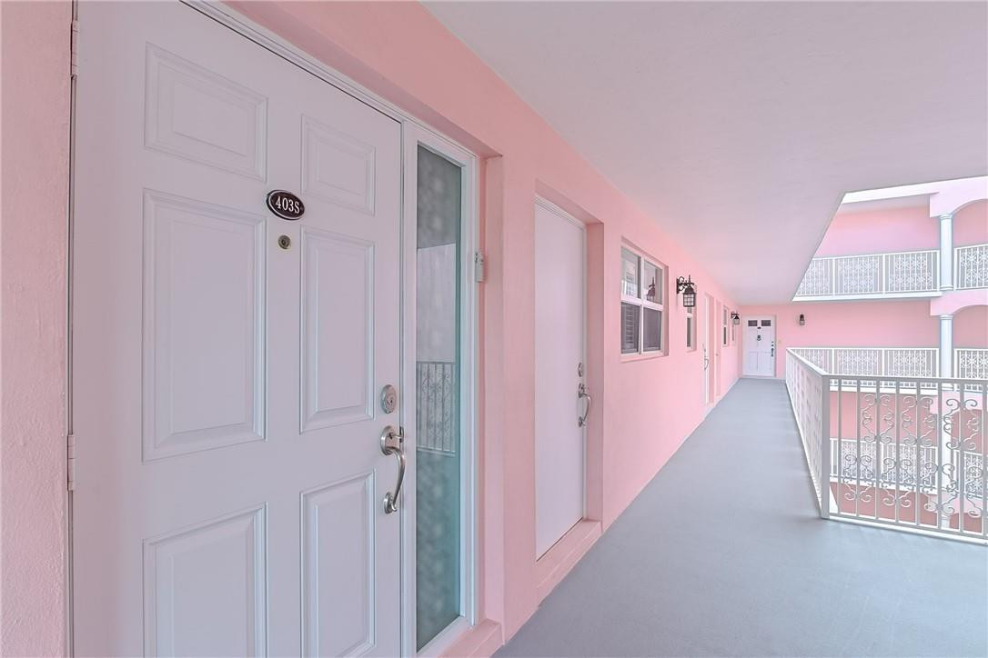 Front entrance to this 4th floor unit