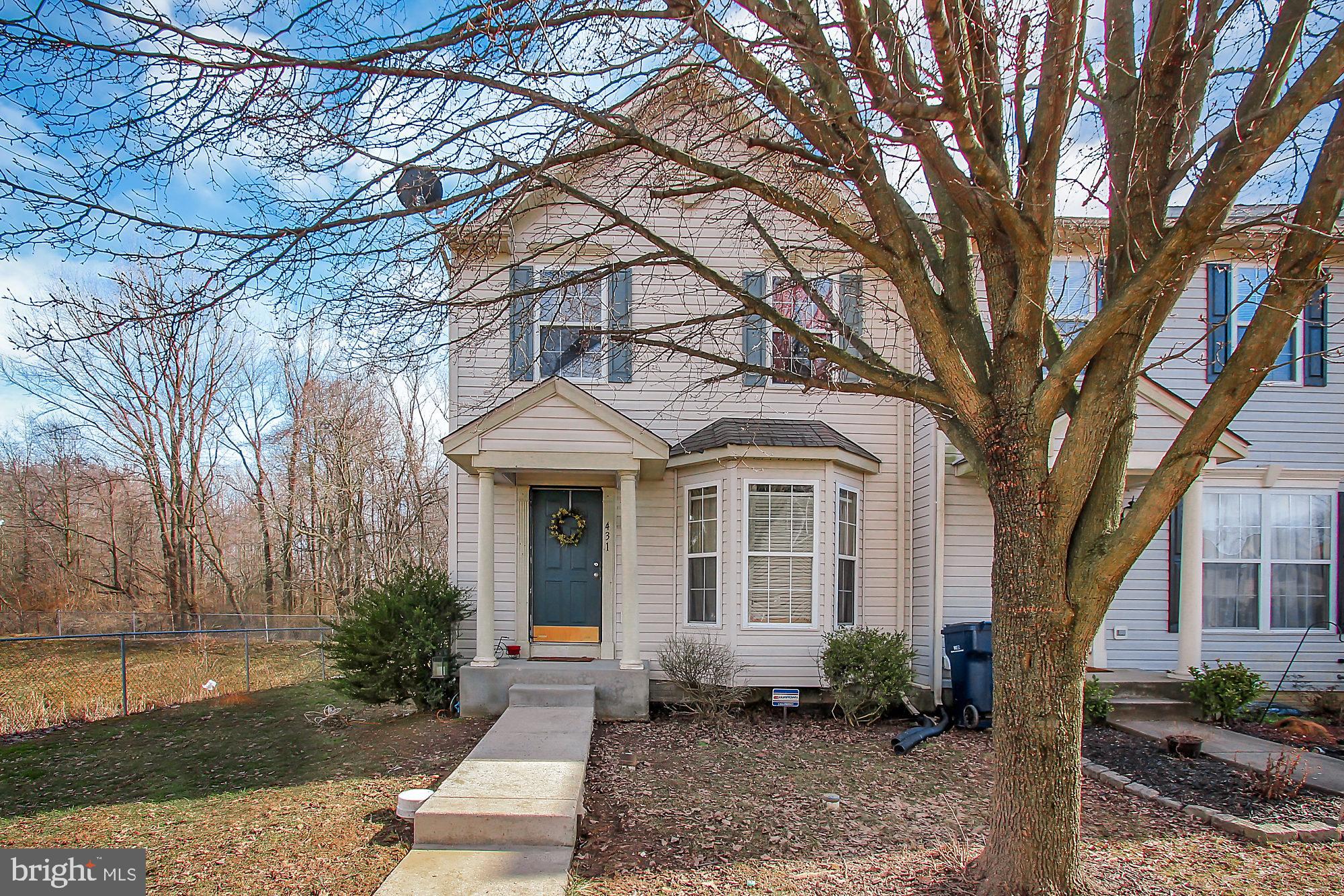 431 Buttonwoods Road Elkton, MD 21921 - Photo 1 of 25 End Unit w/ side yard. Back yard backs to woods