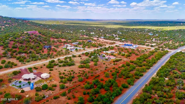 a view of an city and mountain