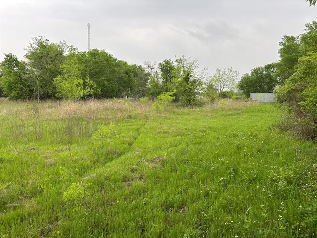 a view of a lake from a yard