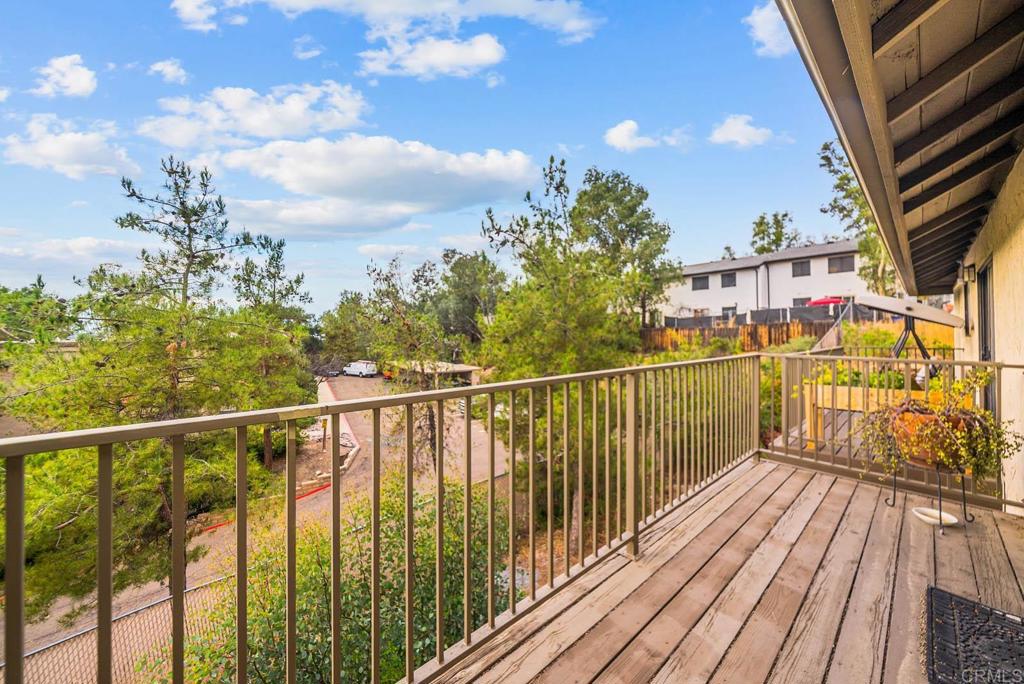 2636 Alpine Boulevard, Unit C Alpine, CA 91901 - Photo 21 of 35 a view of balcony with wooden floor and fence