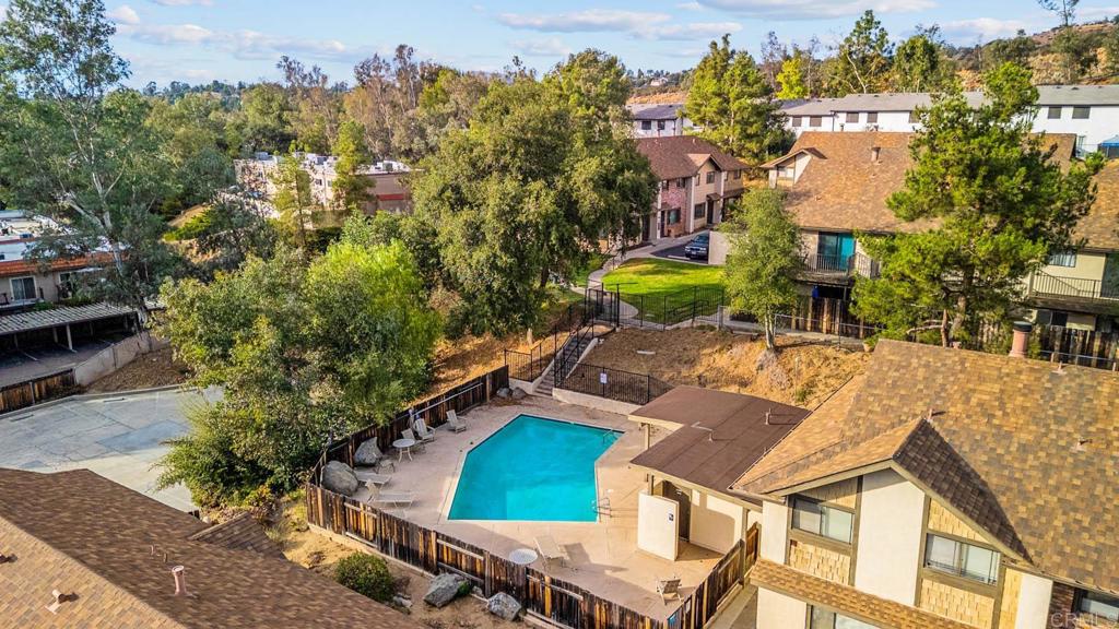 2636 Alpine Boulevard, Unit C Alpine, CA 91901 - Photo 27 of 35 an aerial view of multiple houses with yard