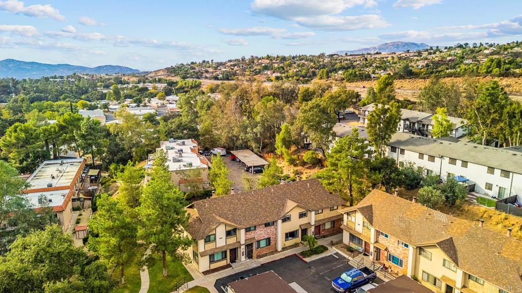 2636 Alpine Boulevard, Unit C Alpine, CA 91901 - Photo 31 of 35 an aerial view of residential houses with outdoor space