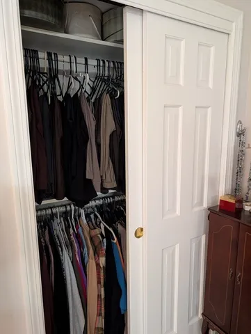 a view of a walk in closet