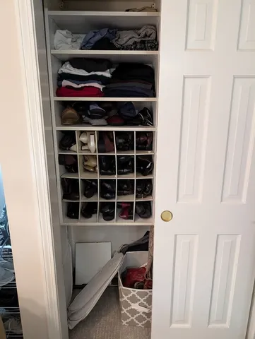 a view of walk in closet